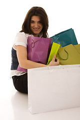 Image showing woman happyness after shopping