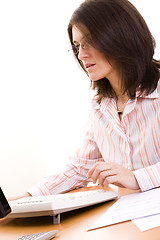 Image showing businesswoman working