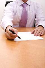 Image showing Write your signature here