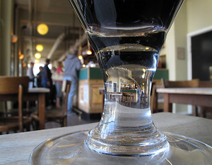 Image showing A glass of stout