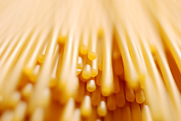 Image showing Uncooked spaghetti 