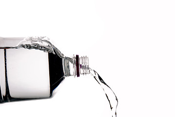 Image showing pouring water from a bottle