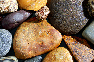 Image showing abstract background with colorful stones