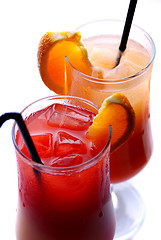 Image showing colorful cocktails 