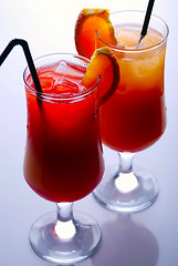 Image showing colorful cocktails 