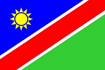 Image showing Flag Of Namibia