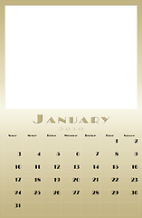 Image showing Monthly 2010 calendar