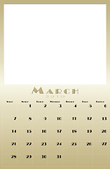 Image showing Monthly 2010 calendar