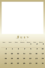 Image showing Monthly 2010 calendar