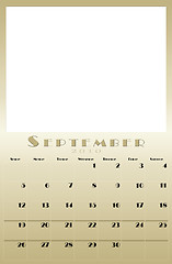 Image showing Monthly 2010 calendar