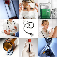 Image showing Medical collage