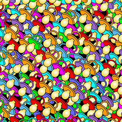 Image showing background out of colored baby soothers