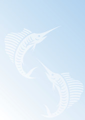 Image showing background with sailfishes