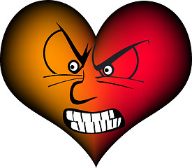 Image showing very furious heart