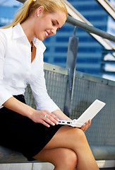 Image showing woman with laptop