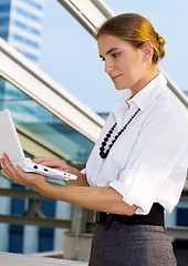 Image showing woman with laptop