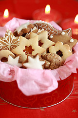 Image showing Detail of Christmas cookies