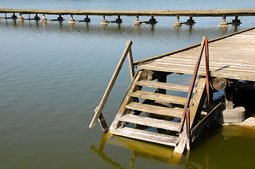 Image showing Downstairs into water