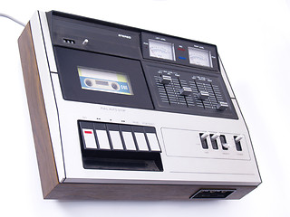 Image showing vintage audio cassette deck