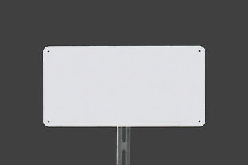 Image showing White Sign Grey (6437)