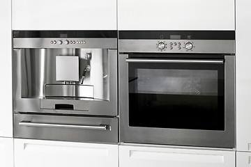 Image showing Coffee and oven