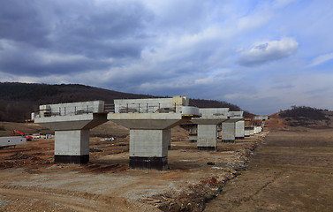 Image showing Highway construction site