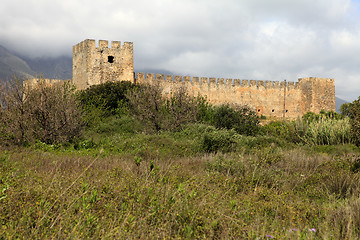 Image showing Frangokastelli castle Crete from the south