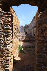 Image showing Inside Frangokastello castle ruins