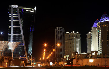 Image showing West Bay hotels area Doha