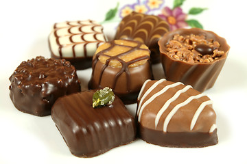 Image showing Isolated chocolates