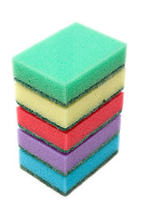 Image showing Colour sponges, tower