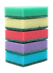 Image showing Colour sponges, tower