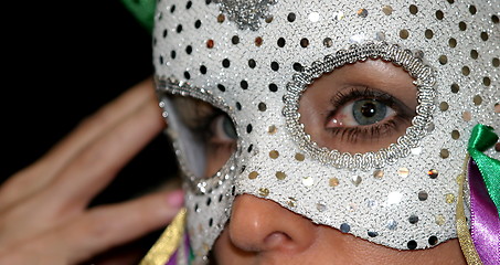 Image showing Girl with mask