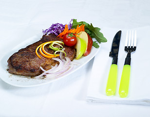 Image showing beef ribeye steak