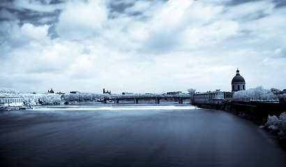 Image showing Toulouse panoramic infrared cityscape