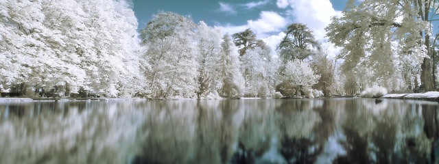 Image showing Infrared panoramic  landscape