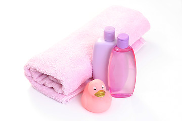 Image showing baby bath accessories