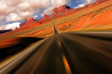Image showing Dramatic Monument Valley Arizona Mile 13 View