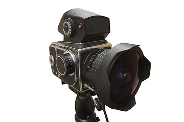 Image showing Medium format camera with fisheye lens