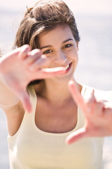 Image showing Beach girl