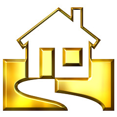 Image showing 3D Golden Real Estate