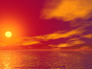 Image showing sunset