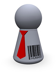 Image showing barcode human