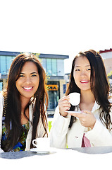 Image showing Girlfriends having coffee