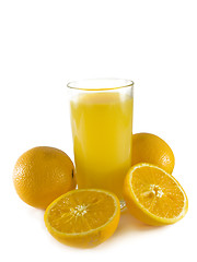 Image showing Isolated orange juice