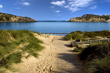 Image showing Blue bay