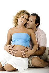 Image showing Couple expecting a baby