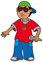 Image showing Cartoon rapper