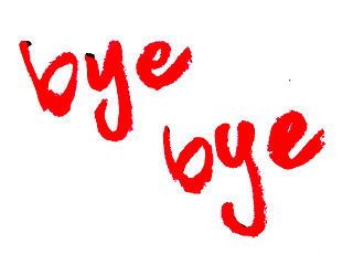 Image showing bye bye