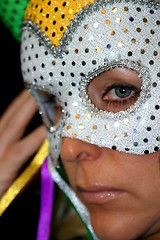 Image showing Woman with mask